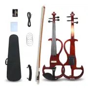 4/4 Full Size 4 String Electric Violin Imitation Mahogany Spruce Acoustic Violin
