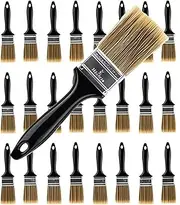 [KINJOEK] Paint Brush 24 Packs 2 Inch, Home Wall Trim House Chip Paintbrush Set, Professional Multi-Purpose Home Repair Tools for DIY Paint Stains Varnishes Glues Acrylics Cabinet Deck Fence Edge Door
