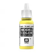 VJP70949 Acrylicos Vallejo Model Color: Matt: Light Yellow (17 ml.)