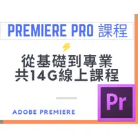 在飛比找蝦皮購物優惠-Adobe Premiere Pro 全系列課程 14GB線