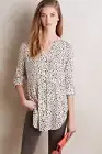 NWT Anthropologie Calia Tunic, by Maeve - White motif, size 6