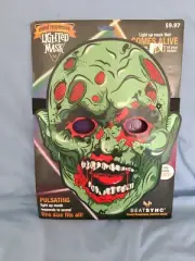 New BeatSync Sound Responsive Light Up Zombie Halloween Mask / Decoration