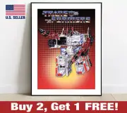 Transformers G1 Metroplex Box Artwork Poster 18" x 24" Print 80s Retro Wall Art