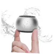 Small Bluetooth Speaker, 2025 Portable Speaker with Loud Stereo Sound Silver