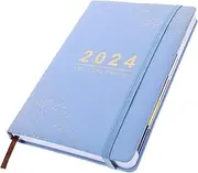 Operitacx Daily Planner 2024 Planner Notebook to Do List Notebook 365 Days s Agenda Schedule Planner Books Journal Diary Sky-Blue Notepad