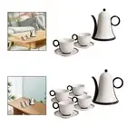 Porcelain Tea Set Ceramic Teapot with Cups Set for Household Restaurant