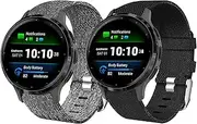 [Blueshaweu] Strap Compatible with Garmin Venu 3s Smartwatch, Nylon Knitted Replacement Watch Strap for Garmin Venu 3S/Venu 2S/Forerunner 265S/Forerunner 255S/Vivomove 3S Smartwatch