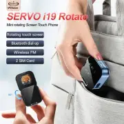 SERVO i19 Rotate Touch Screen Phone 2G Dual SIM Mini Cellphone Flashlight 2025