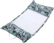 Surblue Fabric Monterey Pool Hammock Inflatable Pool Float Multi-Purpose 4-in-1Pool Hammock (Saddle, Lounge Chair, Hammock, Drifter) Portable Water Hammock Float for Adults, Floral Pattern