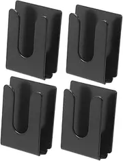 VINTORKY 4pcs Cb Microphone Holder: Universal Car Radio Microphone Hanger Black Metal Mic Holder Clip Stable Mount For Various Vehicle Models