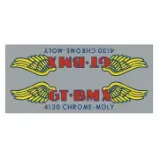 GT - 4130 chrome - LARGE frame decal - Old school bmx