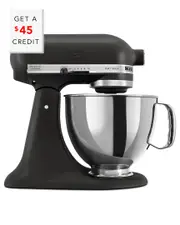 KitchenAid Artisan Series 5qt Imperial Black Tilt-Back Head Stand Mixer with $45 Credit