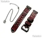 Gemini Zodiac Set Embossed Brown Leather Band Strap for Fitbit Versa 3 4 Sense 2