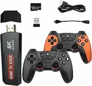 50000+ 8K 128G Video Game Retro Game Stick Console 2X Wireless Controller HDMI