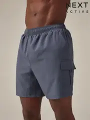 Blue Active Cargo Gym Training Shorts (866320) | $45