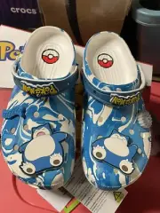 NEW IN BOX POKEMON SNORLAX CROCS SIZE MENS 6 WOMENS 8