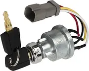 Ignition Lock Switch Ignition Switch Lock with 2 Keys, Ignition Starter Switch, 110-7887 Fit for Caterpillar Models Wheel Type Loader