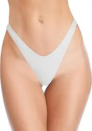 [SHEKINI] Women's Thong Bikini Bottom High Cut V Cheeky Brazilian Swimsuit Bottom