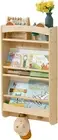 Wall Bookshelf Wooden Kids Bookshelf 3-Tier Floating Nursery Book Shelves for Ki