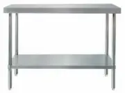 Prep Bench w Undershelf Stainless Steel MixRite 1800x700x900mm Kitchen Table
