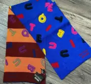 MOSCHINO REVERSIBLE JUMBLED LETTERS SCARF MADE IN ITALY BNWT