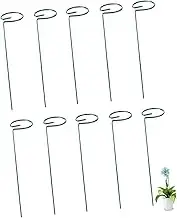 10pcs Potted Plant Flower Support Green Climbing Frame for Garden Plant Net Garden Trellis Safe Material Small Round 60cm