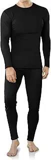 [VZV] Thermal Underwear for Men Long Johns for Men Soft Mens Thermals Top and Bottom Set Fleece Lined Base Layer Men for Winter