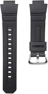 [Timewheel] Black Rubber Replacement Watch Band Strap Compatible with Casio G-Shock AW-590-1A AW-591 AWG-100 AWG-100R AWG-101 AWG-M100 AWG-M100A AWG-M100F-1CW & More