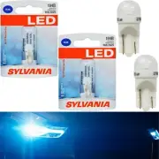 Sylvania LED Light 194 T10 Blue 10000K Two Bulbs License Plate Tag Upgrade Fit