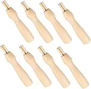 VILLFUL 8pcs Wooden Handle Felting Needles Tools for Needle Felting Crafts Wool Felting Supplies