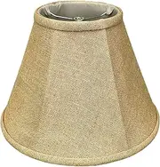 Royal Designs Deep Empire Lamp Shade, Burlap, 6 x 12 x 9.25