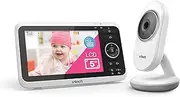 VTech Baby Monitor VM350 - Video Baby Monitor with Moving Camera 720p - Clear Sound, LCD Colour Screen and Night Vision Function - with Intercom, Lullabies and Sounds
