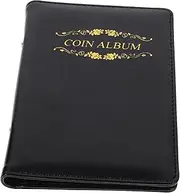 SECFOU Coin Collector Book with PU Cover Portable Coin Storage Organizer and Badges present for Collectors and Enthusiasts