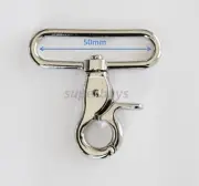 50mm Metal Swivel Snap Hook Clip Bag Belt Strap Webbing Cord Snap Buckle G Type