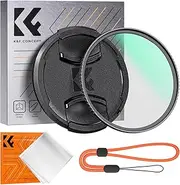 K&F Concept 37mm Black Diffusion 1/8 Filter with Camera Lens Cap Kit, Pro Mist Dreamy Cinematic Effect Filter with Multi-Coated for Photography/Video/Vlog/Portrait (Nano-K)