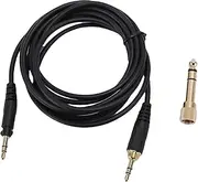 Replacement Cable for EAH DJ1200 Headphones, Stereo Cable with 3.5mm to 6.5mm Adapter, Headphone Extension Cords Replacement Upgrade