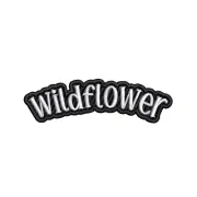 Word! Iron On Patch - Patches Wildflower Text Words Embroidery Applique Clothing