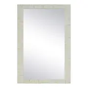 Luxe Living Indi Bone Inlay Floor Mirror in Natural