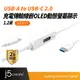 【j5create 凱捷】Type-A to USB-C 2.0充電傳輸線內嵌OLED動態螢幕顯示1.2米-JUCP13