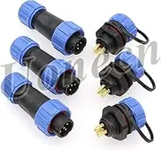 Uonecn SP13 5 Pin Waterproof Aviation Connector Plug Socket - Industrial Adapter 3Pcs