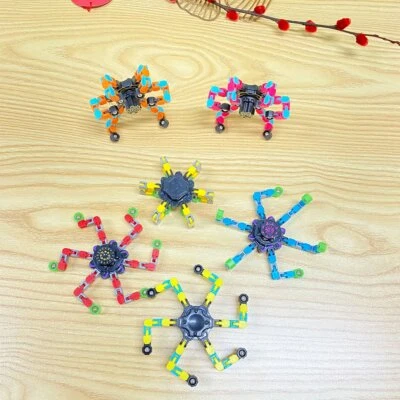 Deformable Fingertip Spin Top Fidget Spinner Transformable Gyro Robot RK