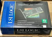 LSI 8300XLP ZCR MEGARAID 3Gb/s PCI-X SAS RAID Controller Adapter NEW IN BOX