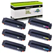 6PK CF410X Toner Set Compatible For HP Color LaserJet M452 M452dn M452dw Printer