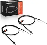2 x Handbrake Cables Drum Brake Rear Left Right Compatible with Logan LS 1.2L-1.6L 2004-2012 Logan I LS 1.4L-1.6L 2004-2015 Replace# 6001547169