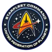 STAR TREK STARFLEET COMMAND PVC PATCH - 3.0 Inch Hook Backing