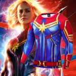 COSPLAY驚奇隊長COS同款衣服CAPTAIN MARVEL速乾衣漫威復聯4周邊長袖T恤