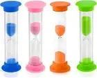 4PCS Sand Timers, 2 Minutes Sand Clock Timer Plastic Hourglass Timer