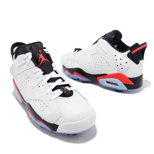 Nike 高爾夫球鞋 Jordan Retro 6 Golf 男鞋 黑 白 櫻木花道 鞋釘 復刻 氣墊 AJ6 DV1376-106