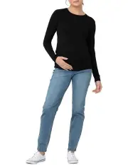 [Ripe] Organic Cotton Nursing Top in Black