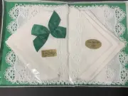 Vtg NIB Irish Linen Embroidered Lace Napkins Placemats 8pc Set Wedding Gift Idea
